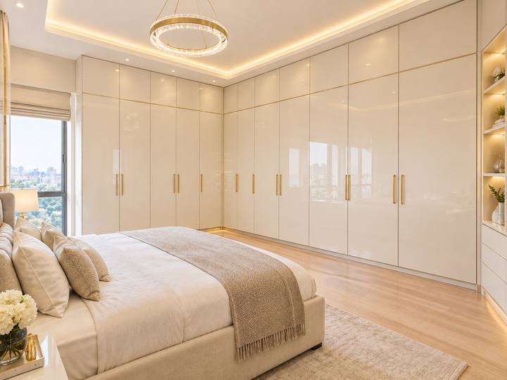 L-shaped corner wardrobe