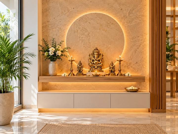 Modern stone pooja
