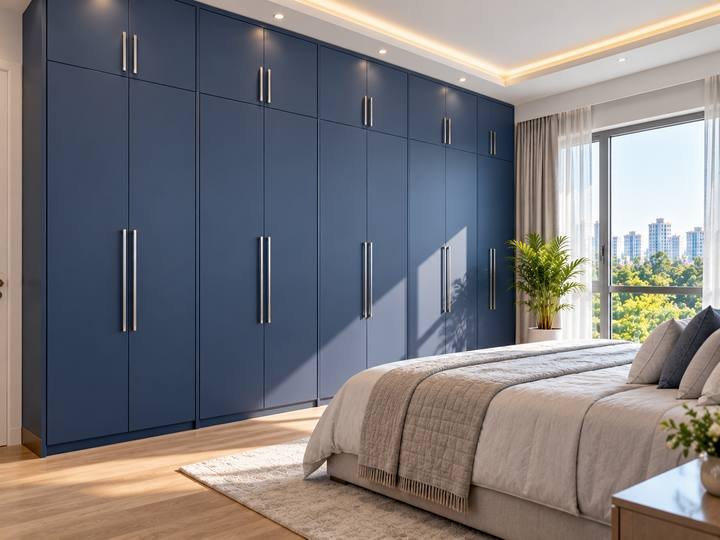Navy blue wardrobe
